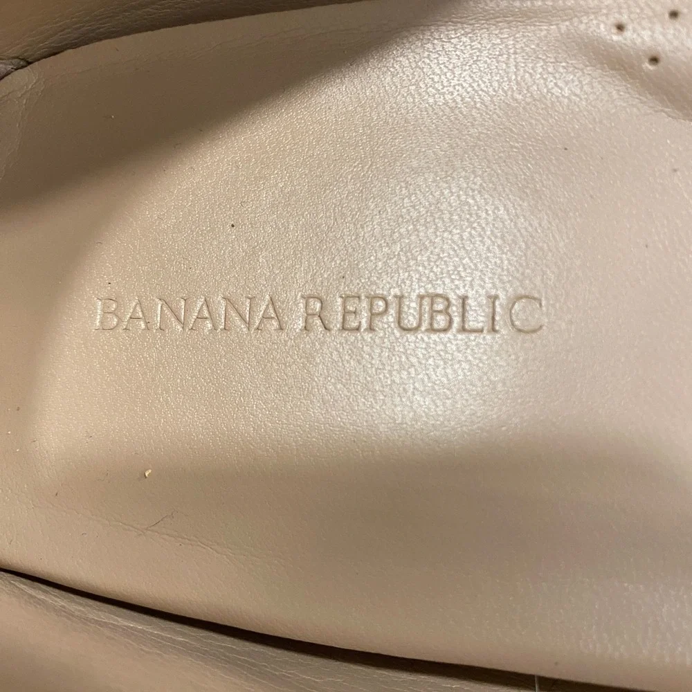 Banana Republic Mens Navy Blue Suede Penny Loafer Driving Shoes Moc Toe‎ Size 11